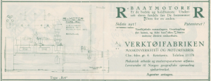 Reklame for 1922