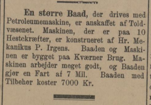 1895 Dagbladet - 2. august Paul Irgens