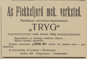Reklame for Tryg (1912)