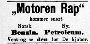 Teaser i Aftenposten (1. Desember 1907)