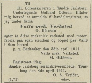 1911 Vallø Mek verksted.jpg