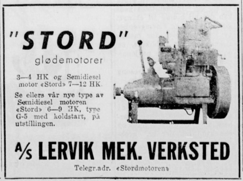 Fil:Reklame i Fiskaren fra 1954 for Stord.png