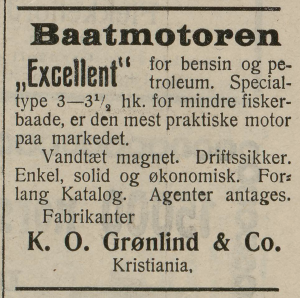 Reklame for Excellent (1914)