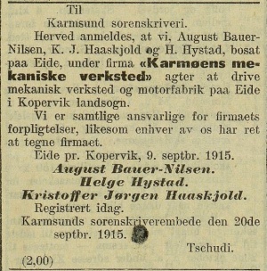 1915 Karmøy mek verksted.jpg