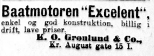 Reklame for Excelent (1912)
