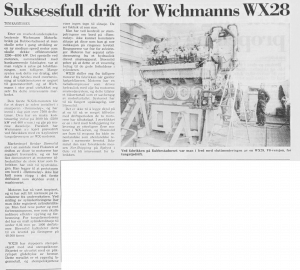 Artikkel fra Fiskaren om Wichmann WX28(1985)