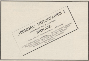 Reklame for Heimdal (1917)