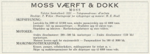 (1957) Moss Værft & Dokk