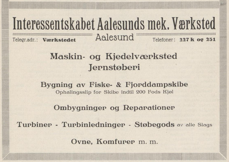 Fil:1917 Aalesunds mek verksted.png