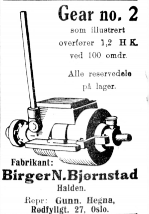 Birger N Bjørnstad Gear nr 2 (1931)
