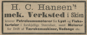 1905 H C Hansens mek.png