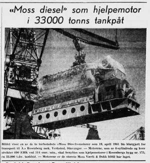 (1961) Moss Diesel hjelpemotor