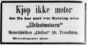 Motofabrikken elefant 1913.jpg