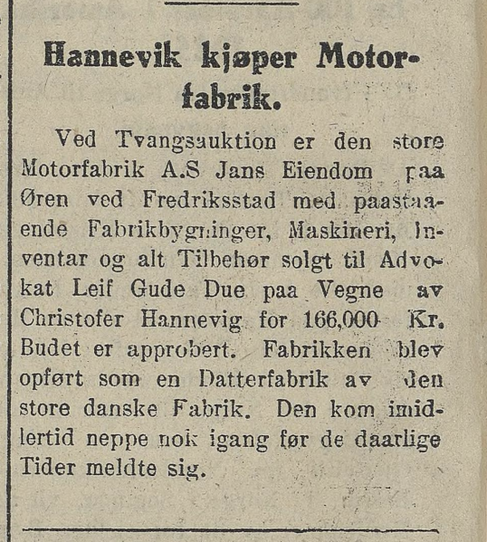 Fil:1921 AS JAN motorfabrikk solgt.png
