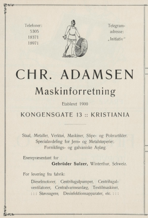1917 Chr. Adamsen Maskinforretning.png