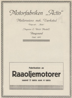 Motorfabrikken Activ - 1917